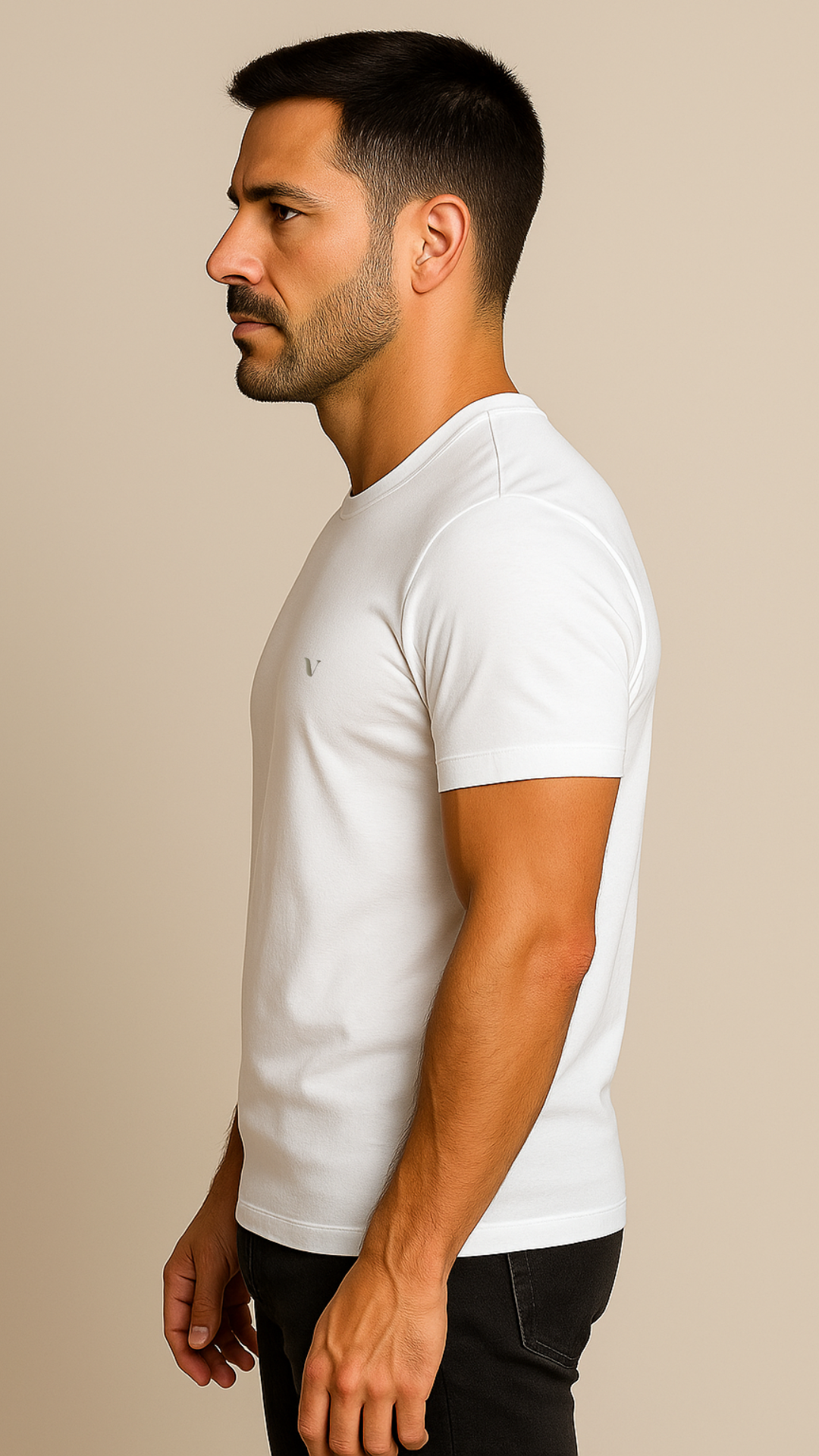 Camiseta Pima USA Gola Careca Branca