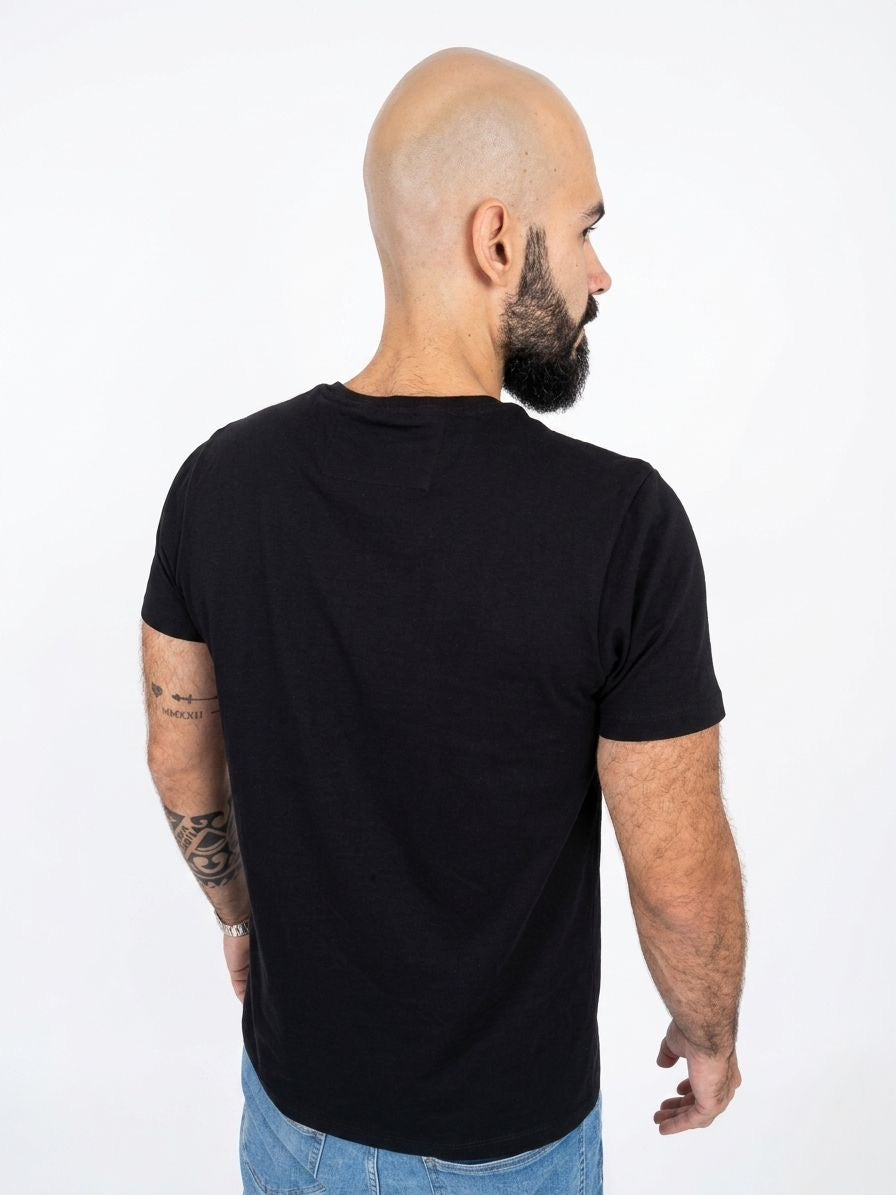 Camiseta Super Cotton Gola Careca — Preta