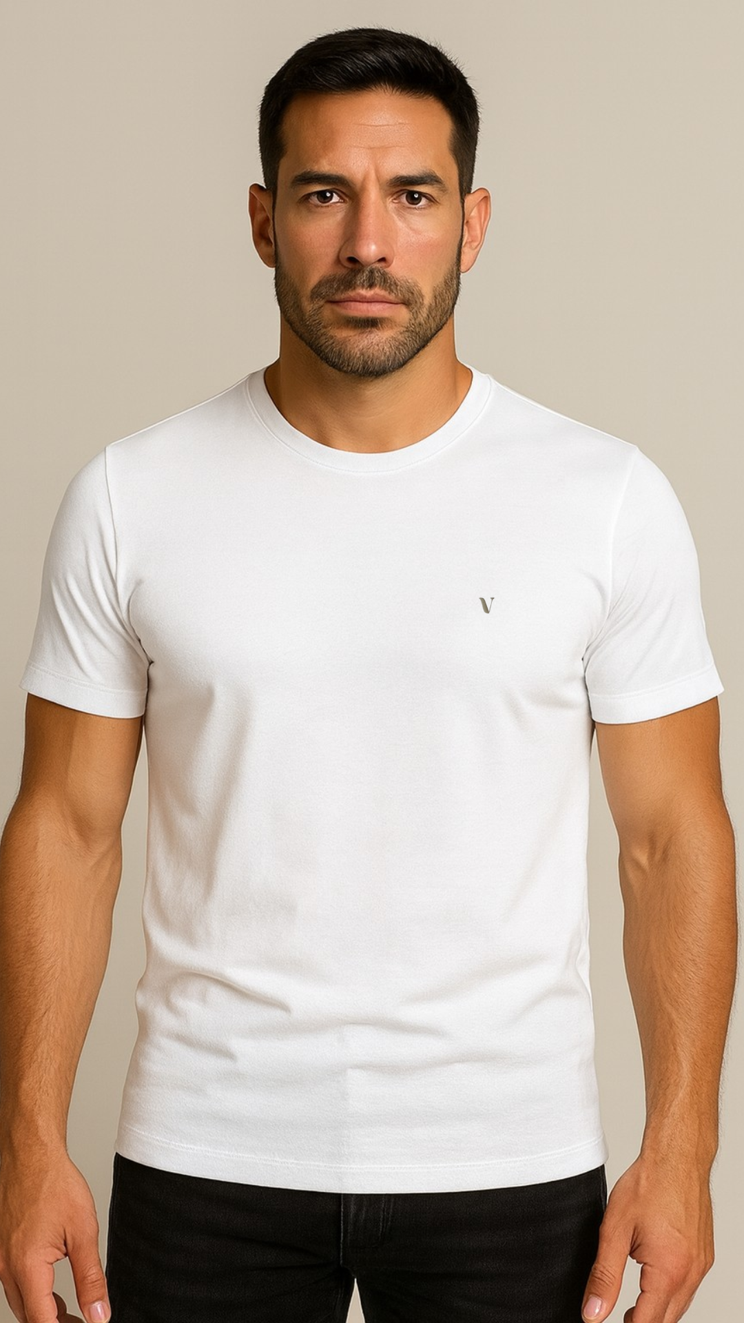 Camiseta Pima USA Gola Careca Branca